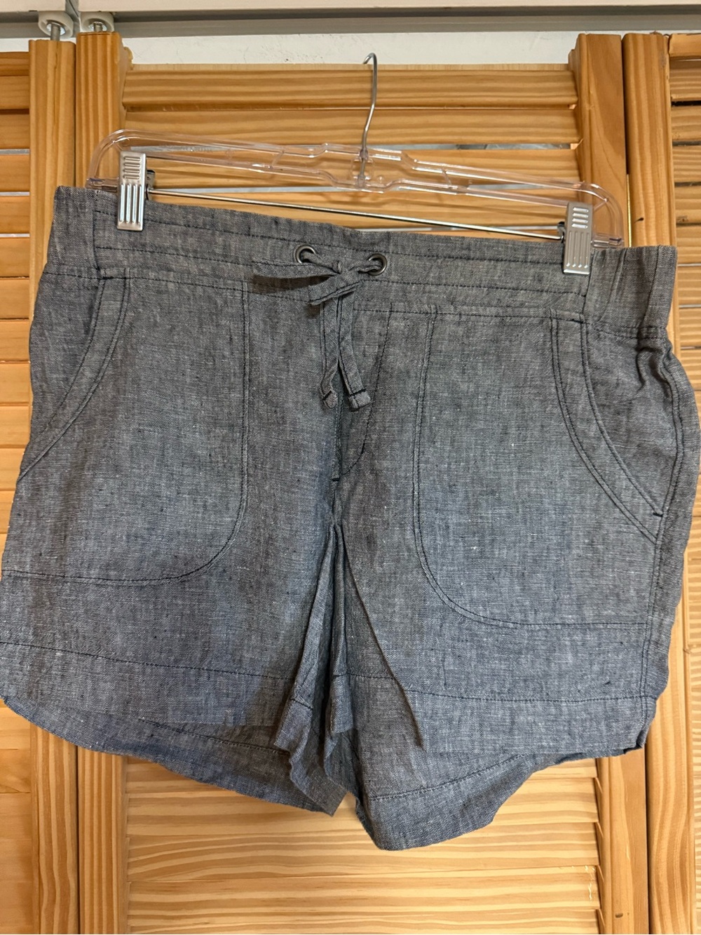Casual Gray Drawstring Women’s Shorts